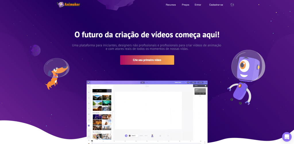 animaker editor de video online