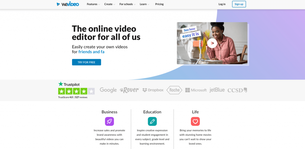 we video editor de video online